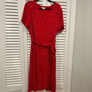 Red Shortsleeve Dress